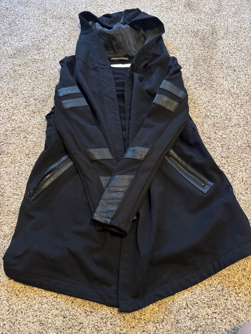 Blanc Noir Black Hooded Maitri Black-Hooded Jacket size S for Women’s - Picture 3 of 5